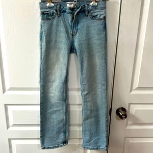 Size 11/12 Abercrombie Kids Boot cut jeans light wash